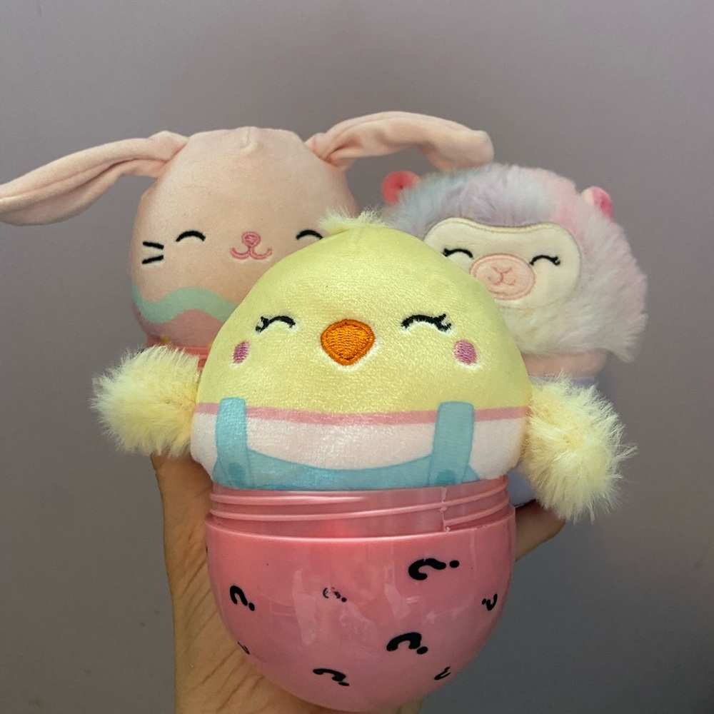 3 Easter squishmallow 3”